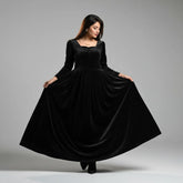 Elegant Valvet button frock