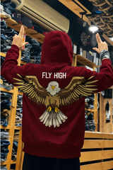 Printed Eagle Hoodie
