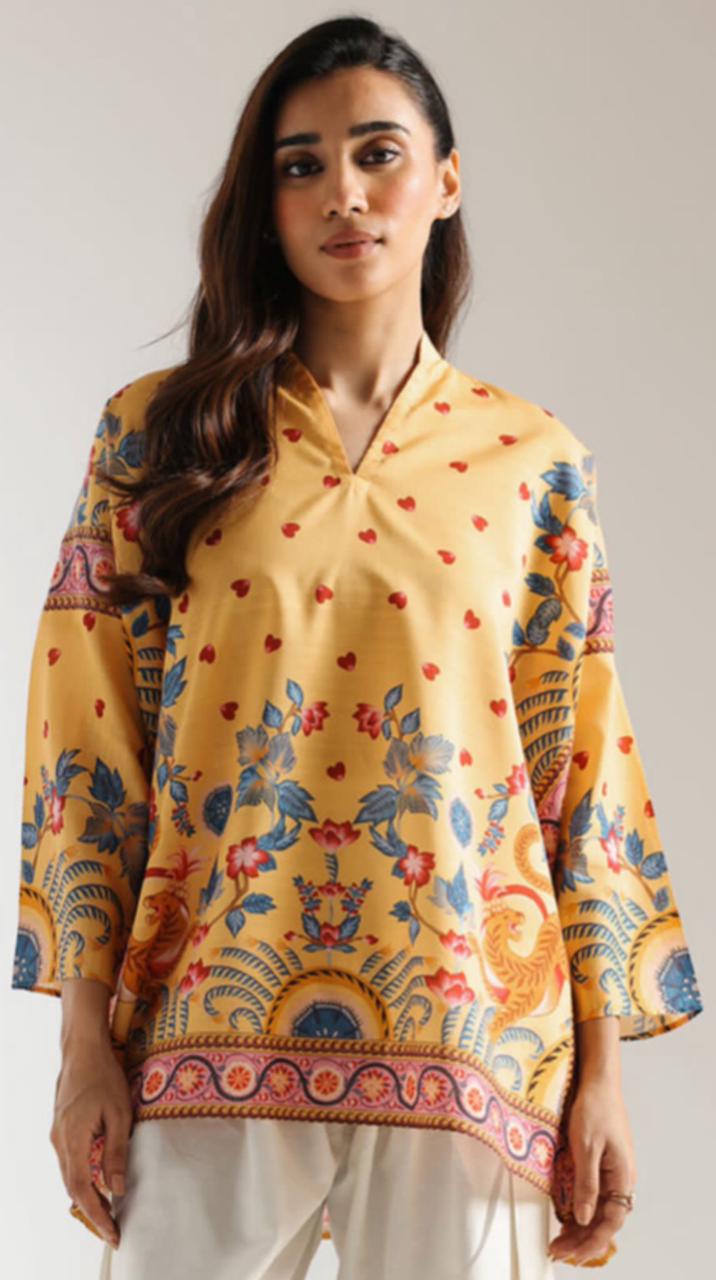 Digital ethnic design Printed top Good quality stitching