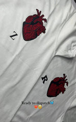 HUMAN HEART PRINTED T SHIRT