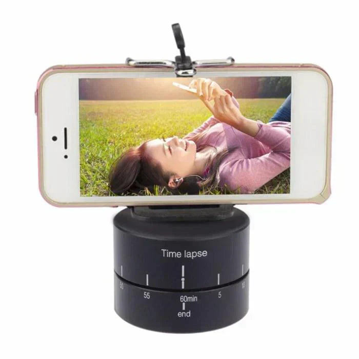 Time lapse 360 Degree Auto Rotate Camera Tripod for Mobile, Go Pro, DSLR